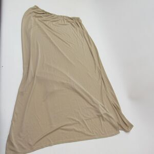 Marks & Spencer Slip Womens 12 Camel Tan Beige Knee Length Lined Polyester UK